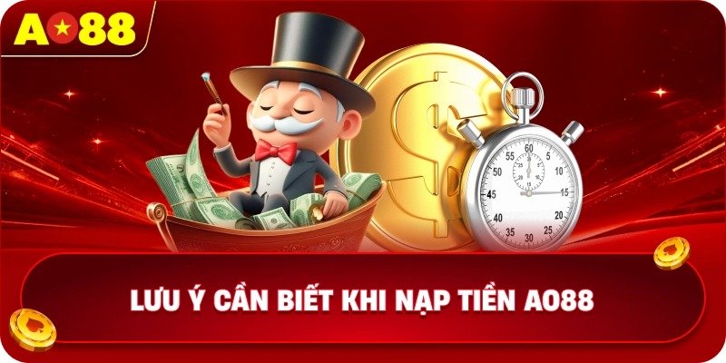 Lưu ý cần biết khi nạp tiền AO88